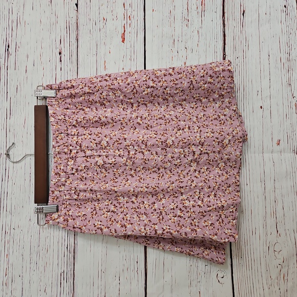 NWOT Wild Daisy Pink Floral Knee Length Skirt Size 14 - Picture 4 of 13